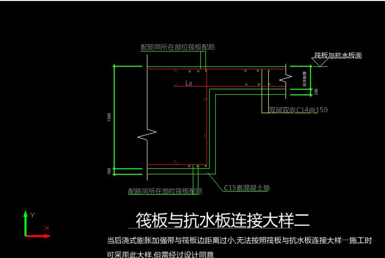 筏板錨固
