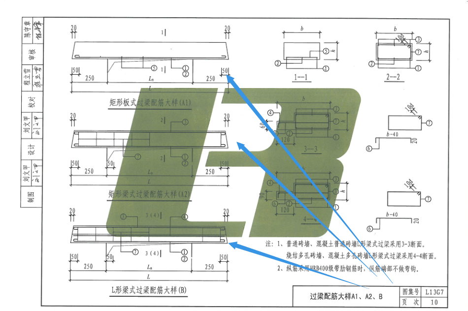 请问过梁图集l13g7如何看