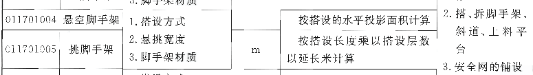 悬空脚手架