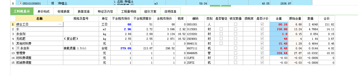 显示列