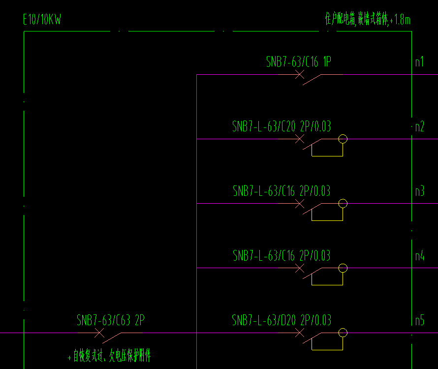 断路器套什么定额