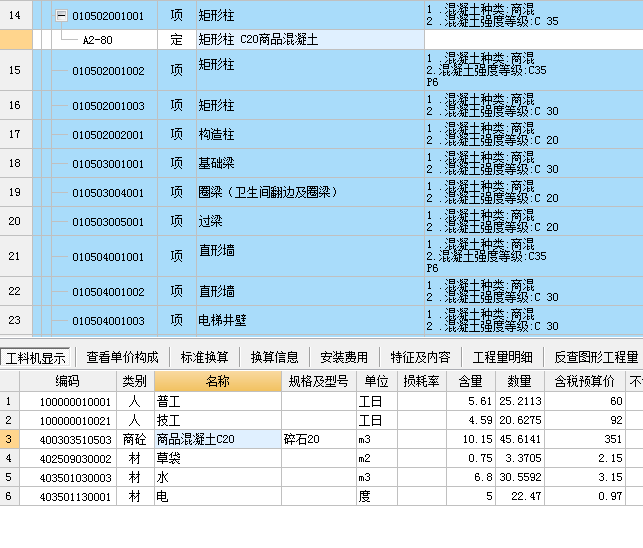 矩形柱