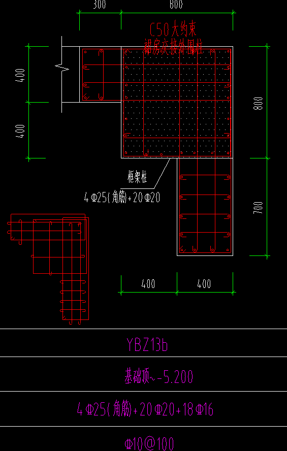 约束边缘柱