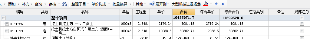 綜合合價