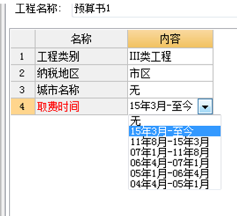 價目表