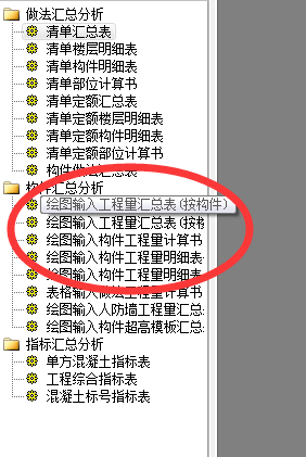 显示工程量