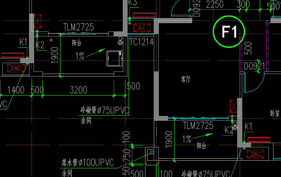 在主体结构内的阳台