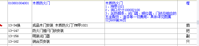 项目特征