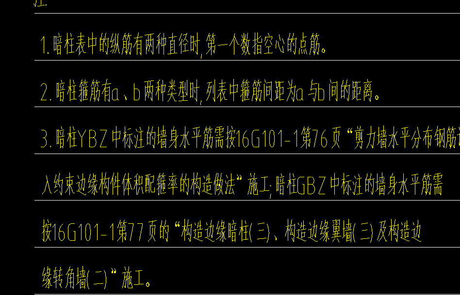 柱表