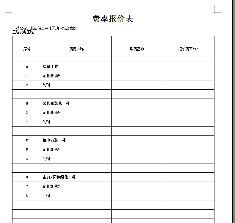 費率