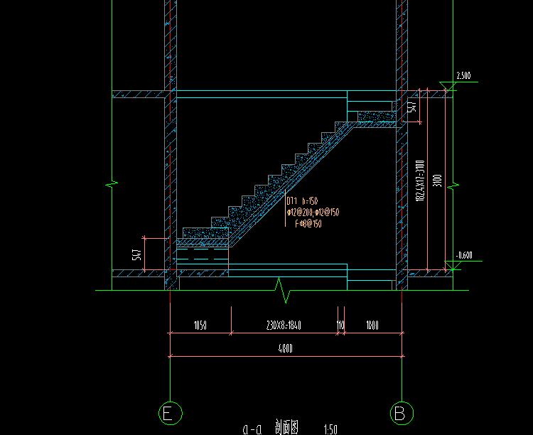 图中标注的楼梯钢筋对应参数化楼梯哪里,怎么输配筋