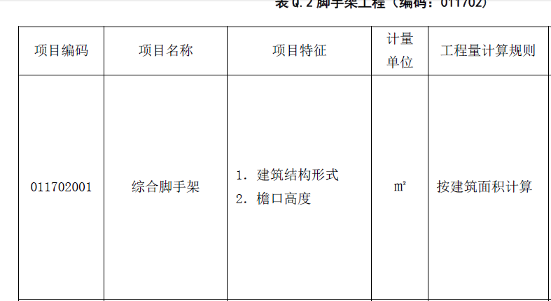 里脚手架