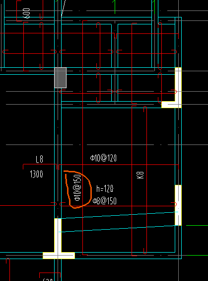 受力筋布置