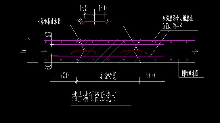 后浇带怎么画