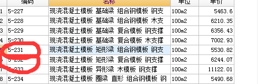 中梁模板