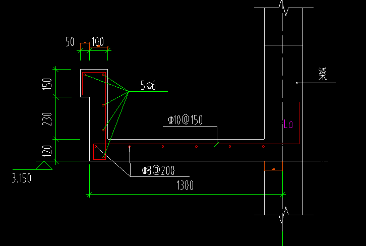 雨棚的画法