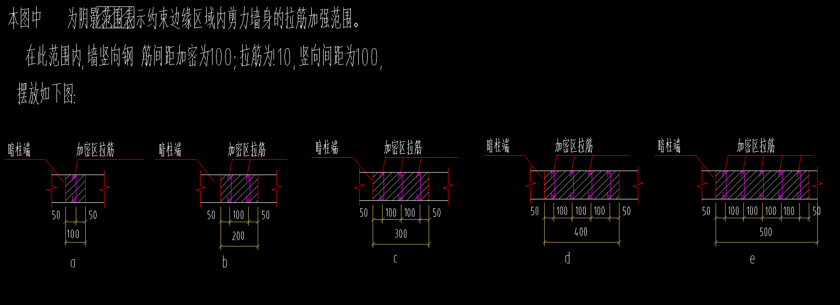 剪力墙拉筋