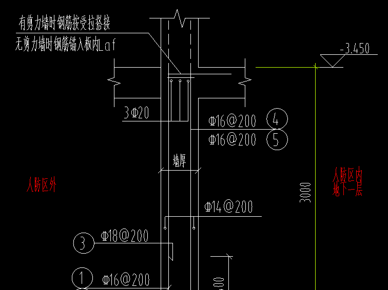 人防临空墙也是用剪力墙来定义吗?