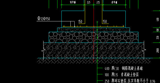 垫层顶