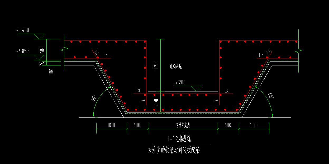 电梯基坑怎么画