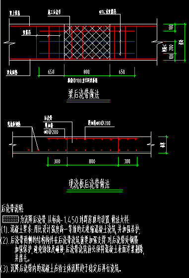 后浇带