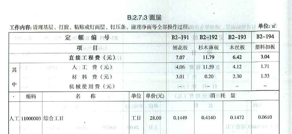 套哪个定额