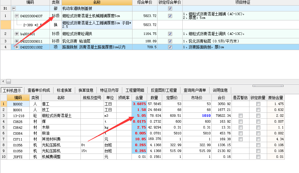 程量表達式