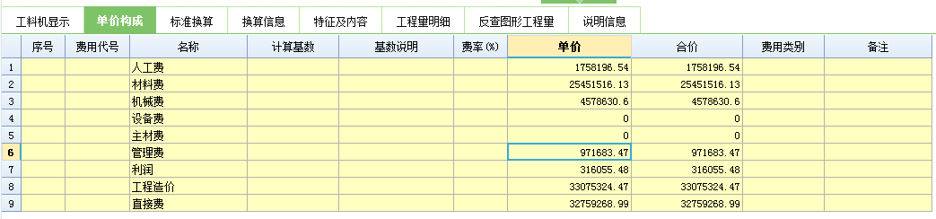 工料機