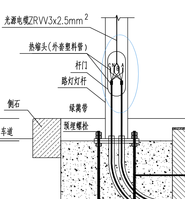 请问路灯内的"电线接头热缩封装并套塑料管"应该套市政工程的哪个定额