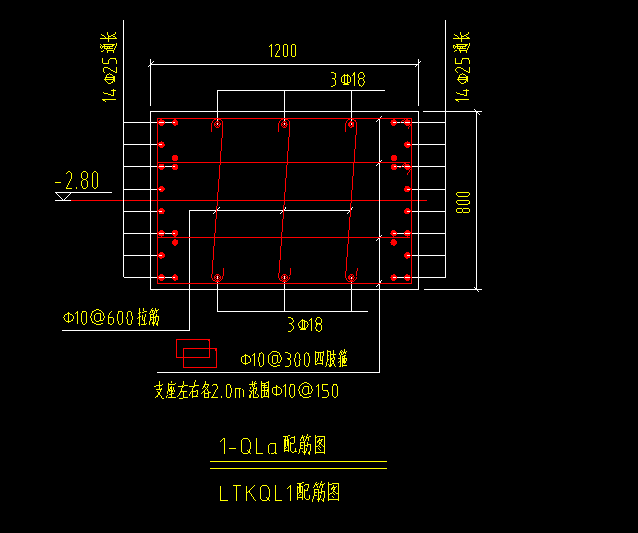 通长钢筋