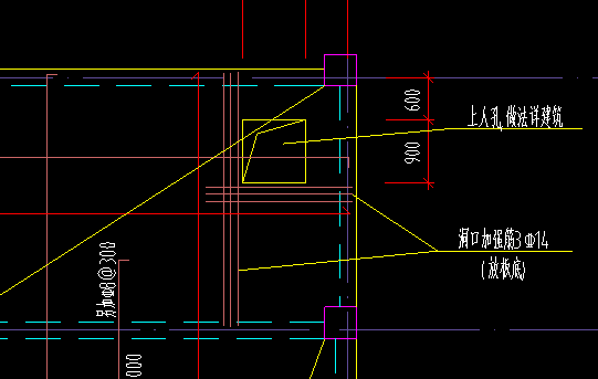 板短跨向加筋