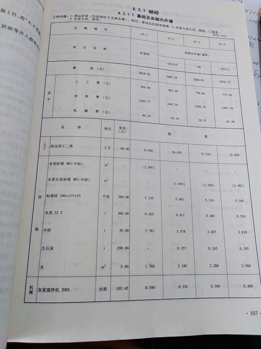 定額書