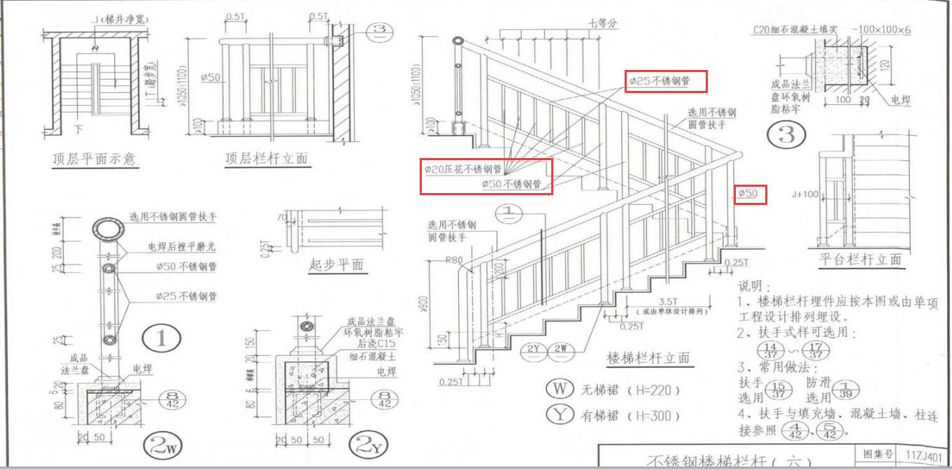 楼梯栏杆套定额