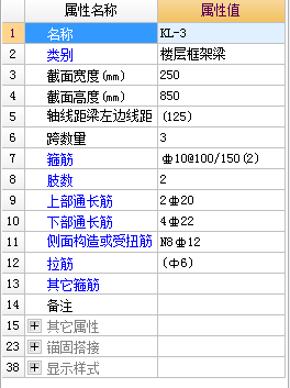 配筋信息