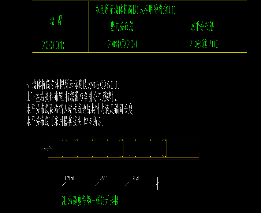 剪力墻拉筋