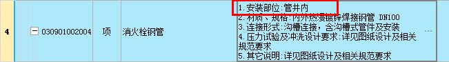 项目特征