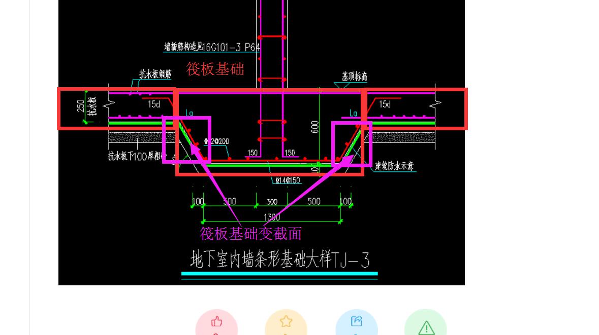 地下室抗水板中条基有坡度采用什么布置好