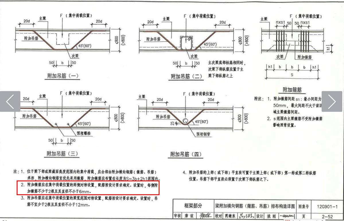 次梁加筋