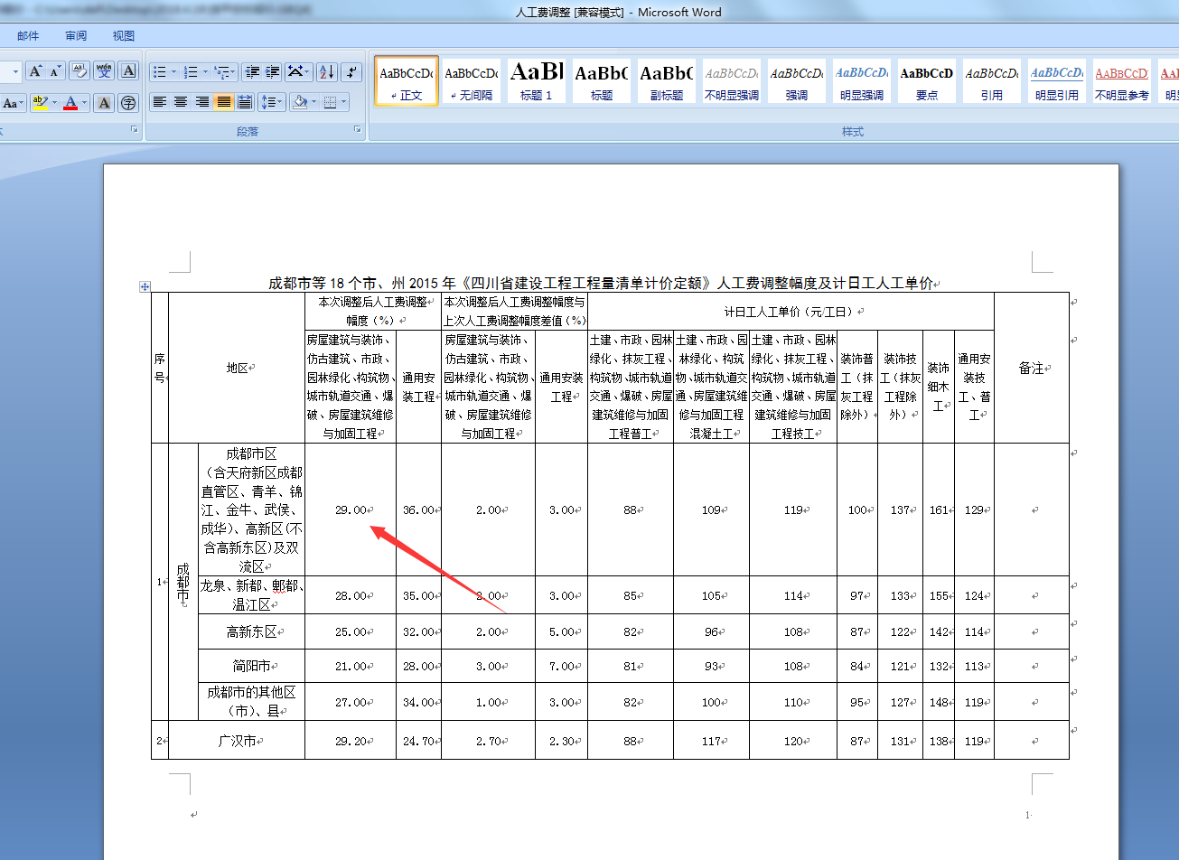 系數(shù)調整