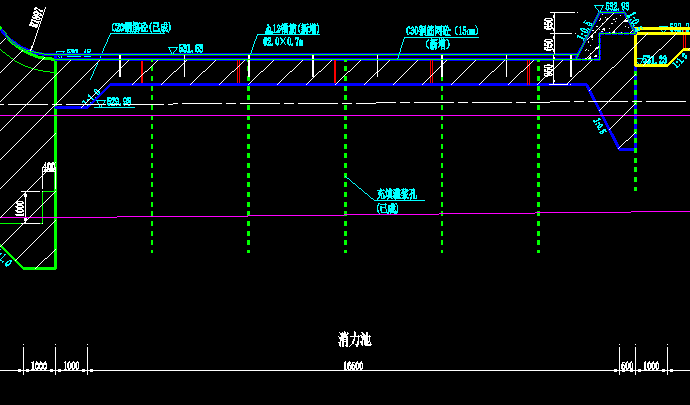 水利消力池上面锚筋该怎么计算根数,图纸还要求在伸缩