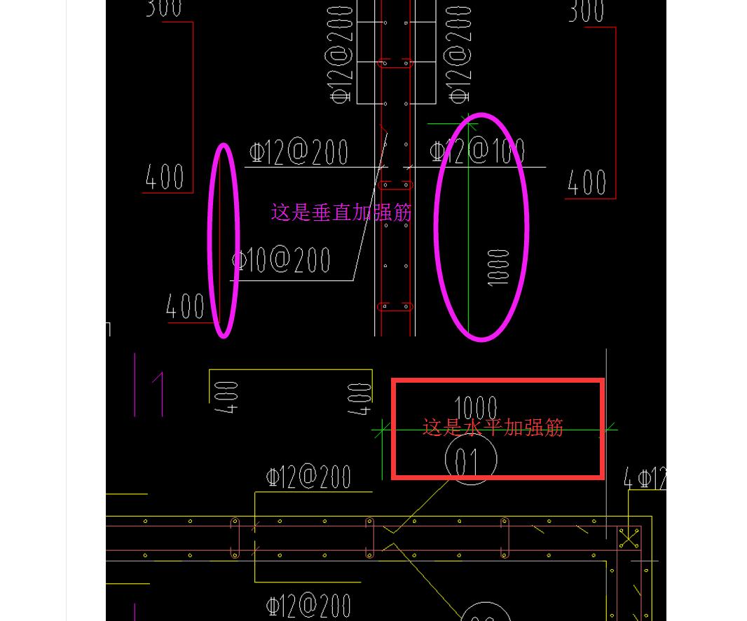 请教各位老师如图这横向纵向非贯通筋的钢筋信息在哪标注的呢