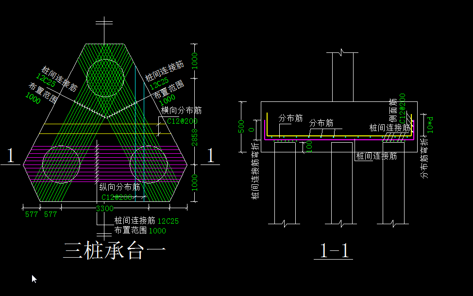 三桩承台