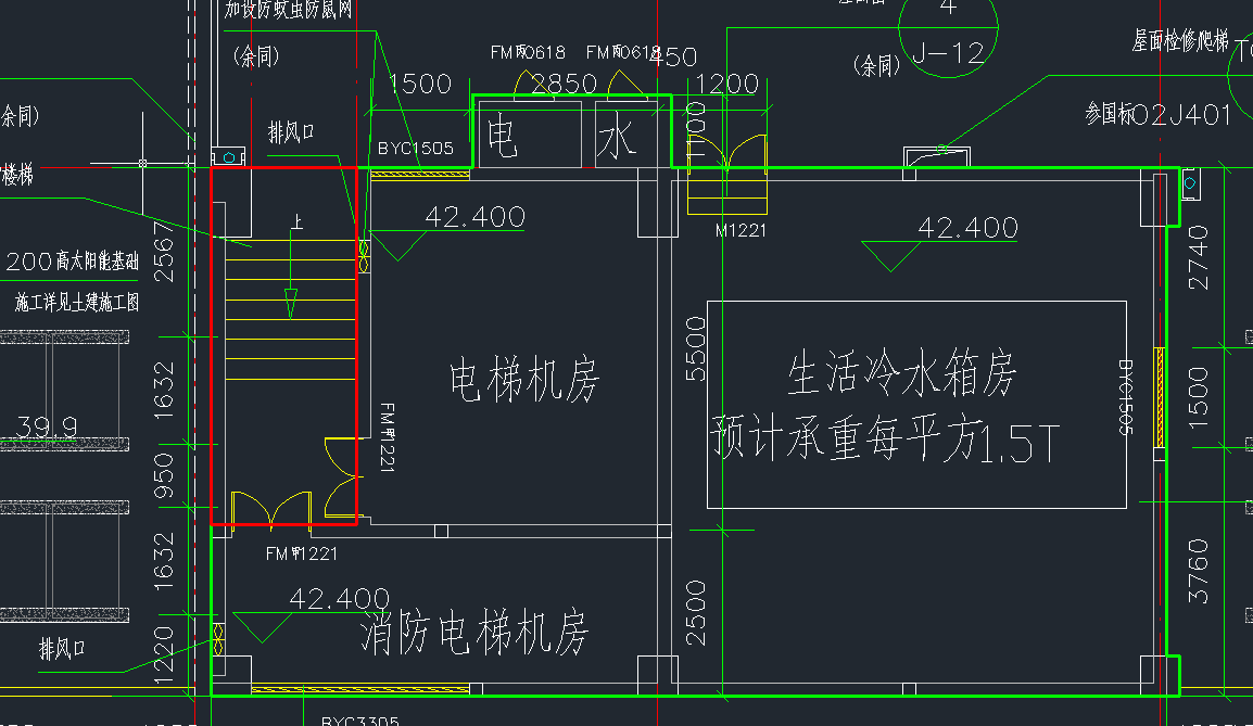 板投影面積