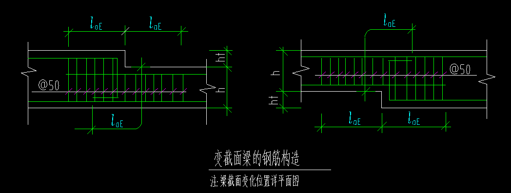 变截面梁箍筋加密问题