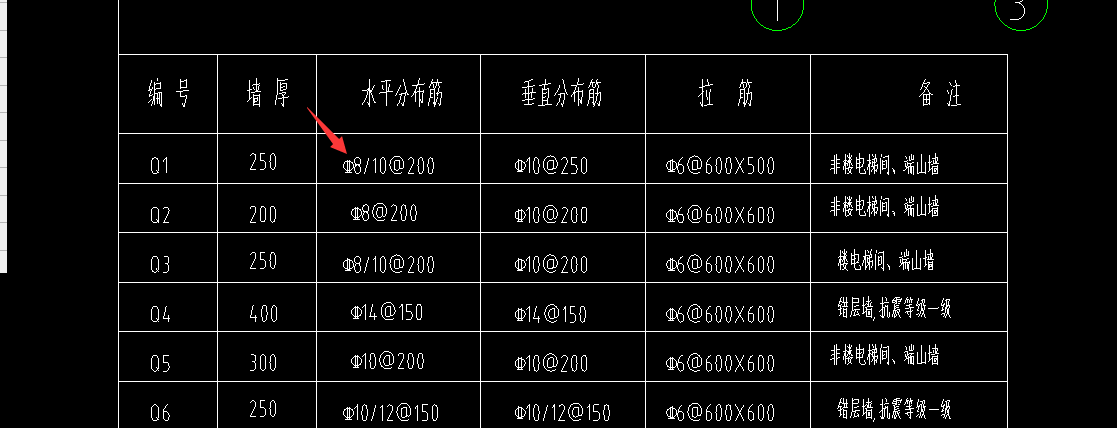 水平筋