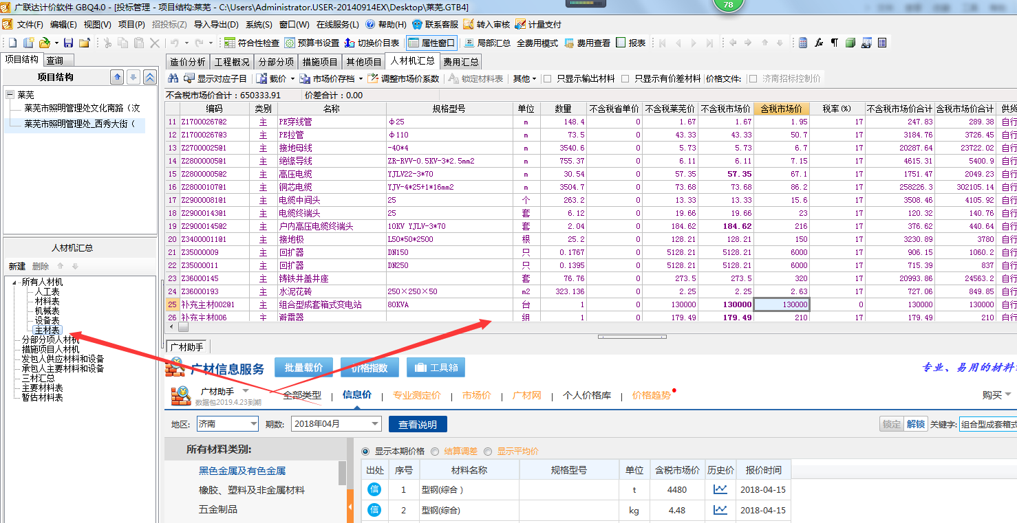 载信息价
