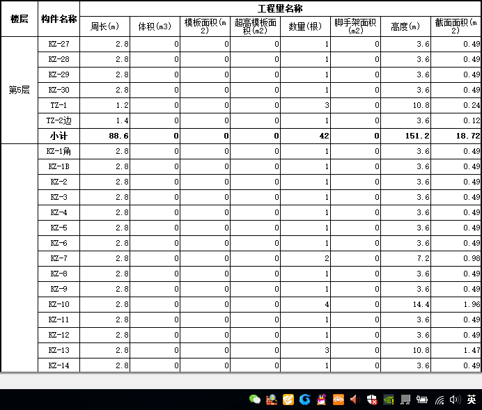 框柱