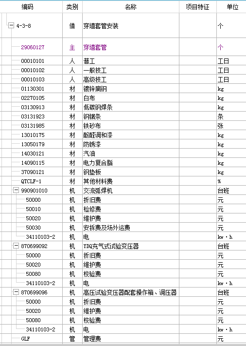 预埋套管