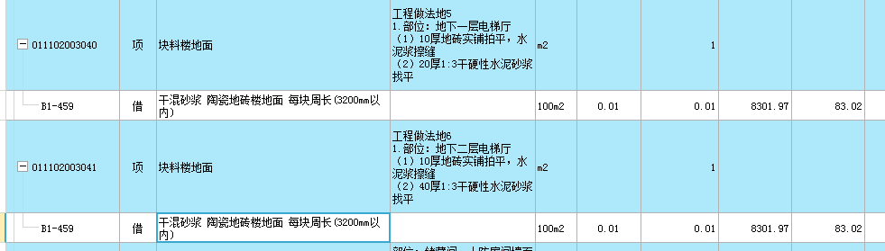 块料