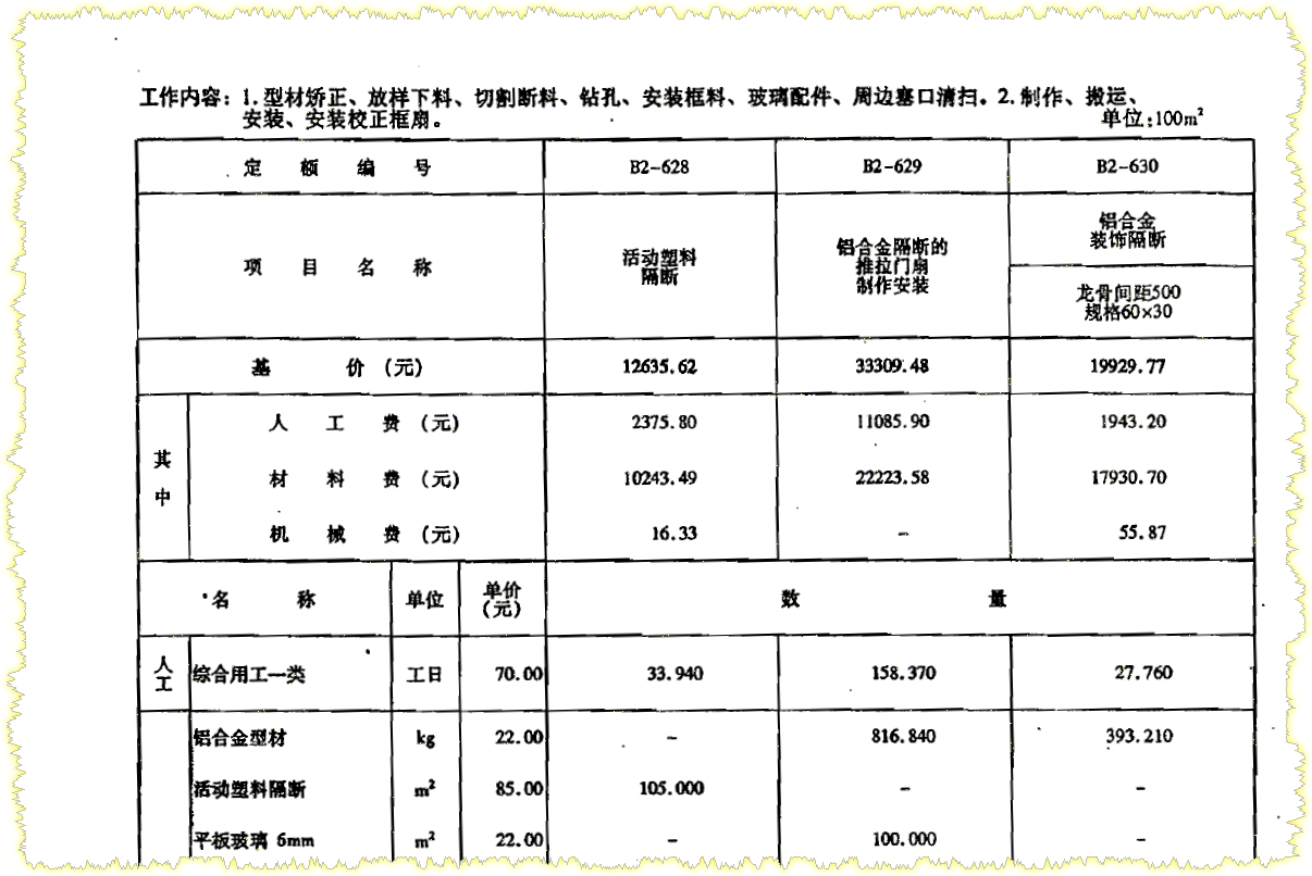 清单和定额